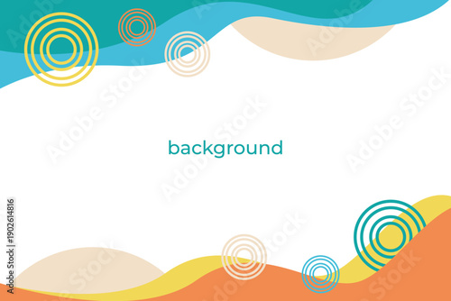 Wallpaper Mural Vector graphics, abstract background in trend colors for presentation, banner, inscription Torontodigital.ca
