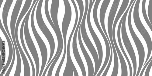 Seamless zebra skin pattern featuring black stripes on wild animal fur texture for safari nature wallpaper and textile design illustration