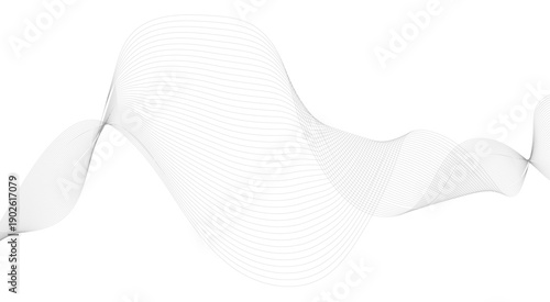 Dynamic flowing wave lines design element. Futuristic technology and sound wave pattern. Modern abstract glowing wave lines. Smooth curved wave lines. . 