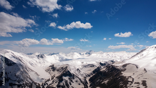 Foto Gudauri snow mountains in the winter Georgia