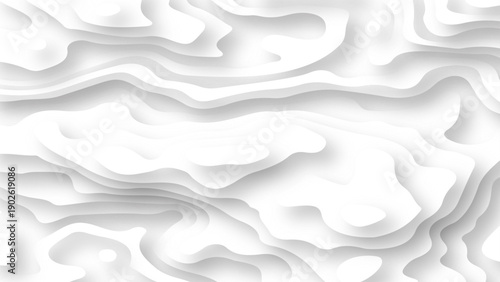 Abstract Geometric papercut white and gray color . Modern and creative trend design in vector illustration