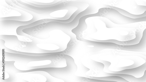 Abstract Geometric papercut white and gray color . Modern and creative trend design in vector illustration