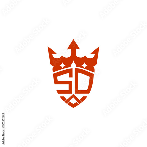 Red Shield Crest with SD Emblem.