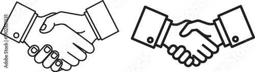 Handshake agreement and partnership concept