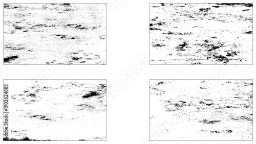 Abstract black and white grunge texture with vertical stripes and distressed details. Rough Grunge wall Texture Pack .Vector illustration Grunge overlay textures.