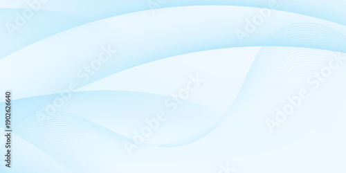 Abstract white wavy glowing lines on a blue background. Futuristic digital high-technology pattern. Health Care concept. Vector illustration