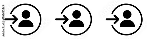 login authorize user account vector icons