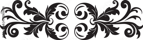 Elegant vintage classic flourish frame