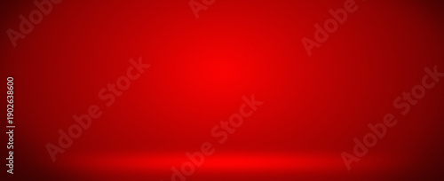 Φωτογραφία Deep red studio stage background with spotlight