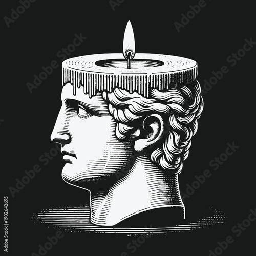 The Candle Head: A Symbol of Burning Knowledge.