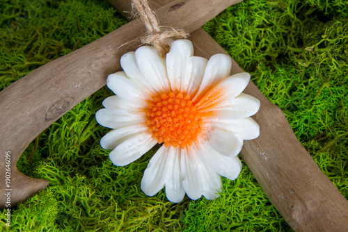 Panel kuchenny z motywem Kwiatek zapachowy na gałęzi