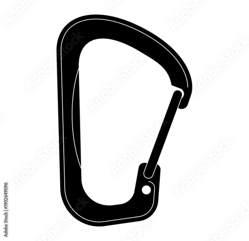 Modern climbing carabiner for outdoor adventures and safety
