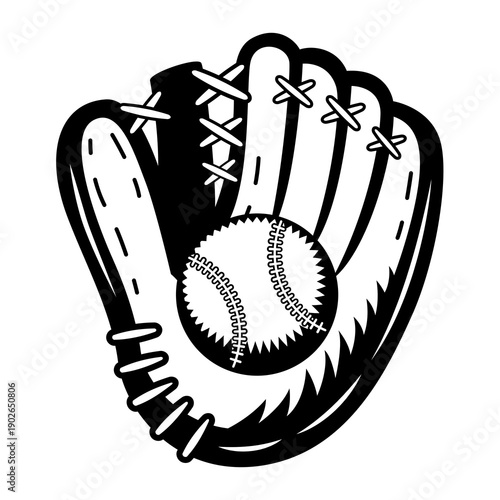 Baseball Glove and Ball