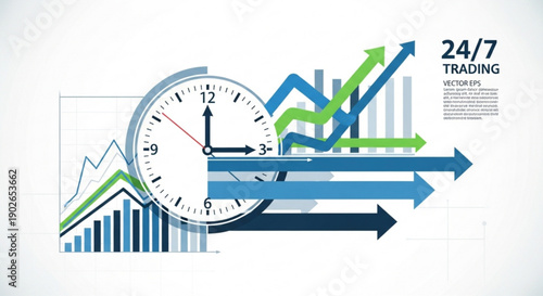 business graph with arrow pointing up