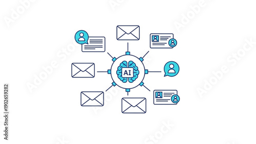 Artificial Intelligence network connecting different communication methods