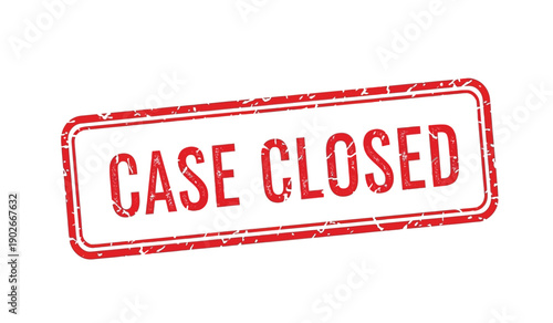 A red stamp with the words case closed