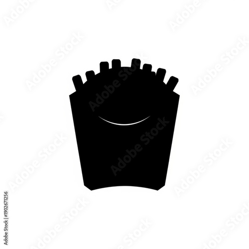 Modern cinema popcorn bucket with happy face