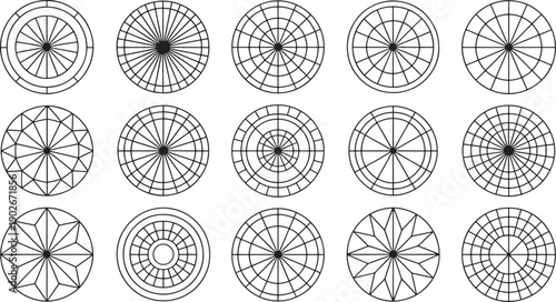 Black circular on white background black circular white background geometric patterns