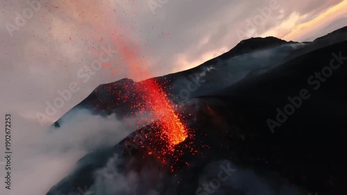 Flying Over Sicily’s Active Volcanoes | Mount Etna & Aeolian Islands FPV