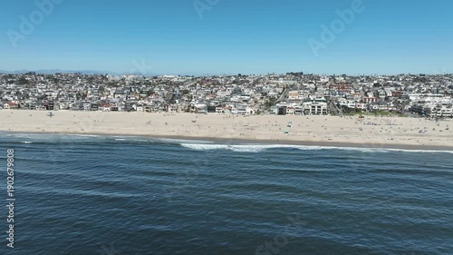 Wallpaper Mural Los Angeles Beach City Aerial Shot Hermosa Beach Orbit L California USA Torontodigital.ca