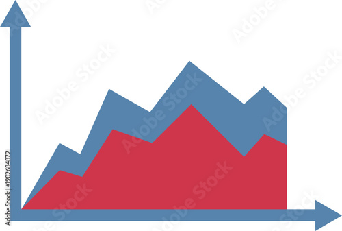 Diagram color icon. Presentation report comparison chart