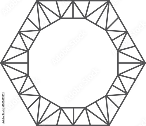 Diamond line icon. Luxury stone gem symbol