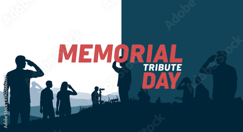 Memorial day tribute honoring fallen heroes and their families