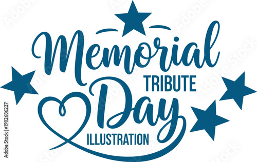 Memorial day tribute illustration honoring fallen heroes on memorial day