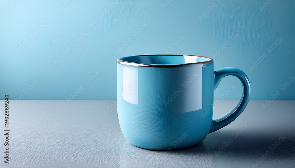 Obraz premium Light Blue Ceramic Mug