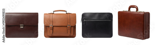 Leather briefcase set.