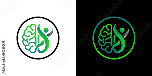 Abstract logo of a stylized h...