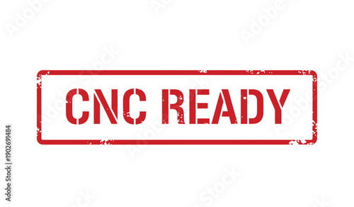 Red cnc ready stamp on with distressed texture