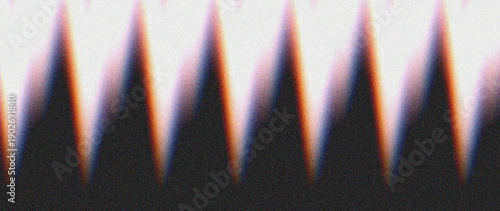 Abstract Grainy Texture with Orange #FFA500 and White #FFFFFF Retro CRT Scanlines and Sawtooth Wave Peaks