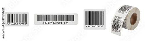 Barcode sticker set.