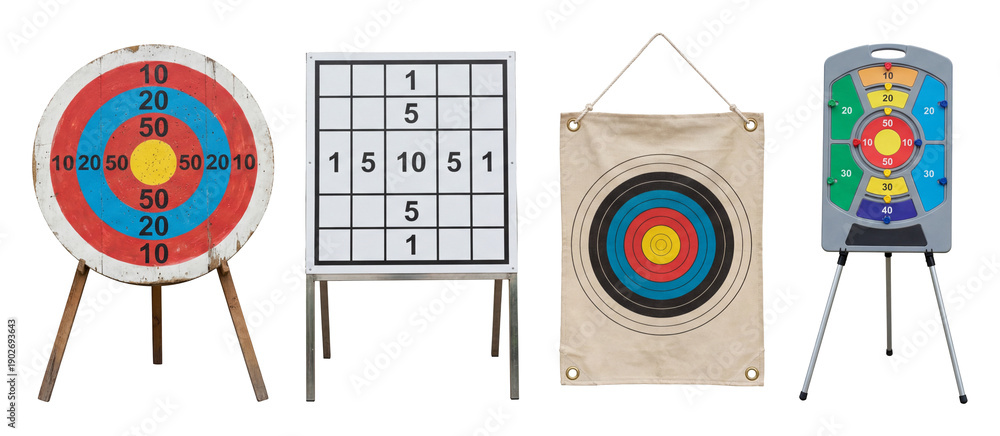 Naklejka premium Goal target board set.