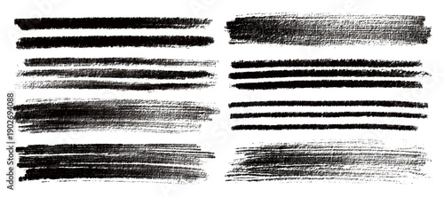 Vintage grunge abstract brush stroke set texture. artistic rough grunge brush strokes bundle and black splash stains creative sketch pattern design.