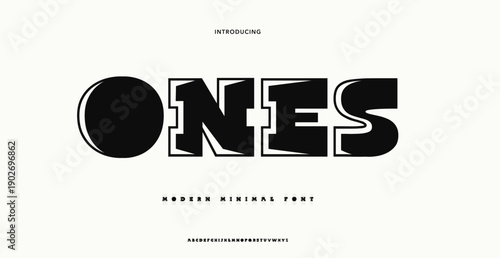Minimal modern logo alphabet fonts. Typography minimalist urban sana serif digital fashion future creative logos fonts. vector illustration