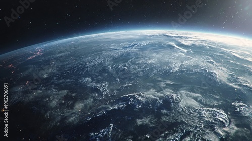 Beautiful view of planet Earth from outer space