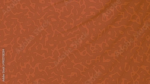 Closeup of a terracotta seamless abstract squiggle texture ideal for backgrounds wallpapers textiles and graphic design projects with warm earthy tones and subtle grain