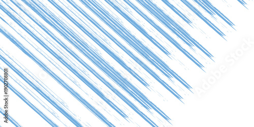 Vector stripes pattern. Seamless blue and white brush stroke background. Striped print with distress texture. Painted ornament for kids. Childish design