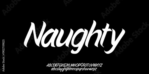 Font vector, Alphabet, lettering, Urban Streetwear Typography - Artistic Hand-Lettering