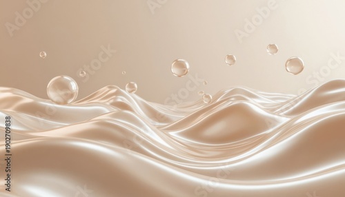 Pearl silk waves background