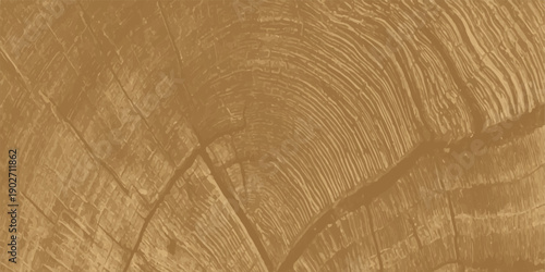 Brown old wooden plank surface featuring a rough timber texture and aged grain pattern for a vintage material design