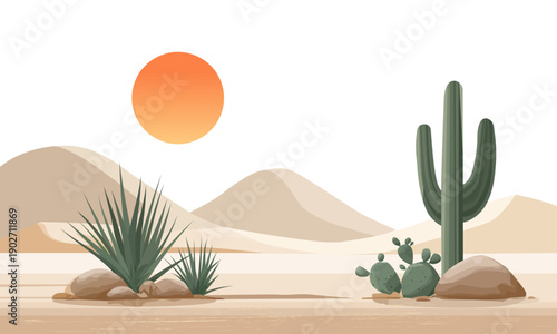  Desert landscape  sand dunes