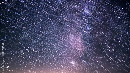 Wallpaper Mural Star Trails of Milky Way Galaxy Above Trona Pinnacles at 50mm in Southeast Sky Astrophotography Time Lapse in California USA Torontodigital.ca