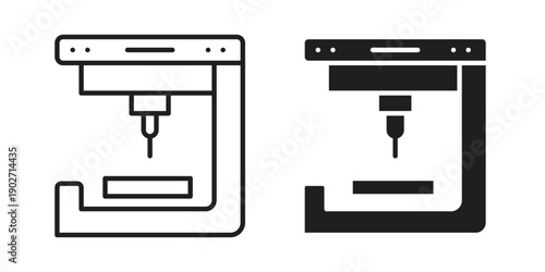 3D printer icon. Vector linear icon collection. Vector EPS10