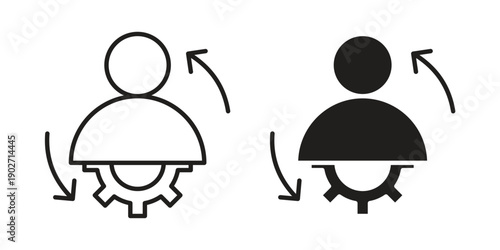 Adaptation icon. Vector linear icon collection. Vector EPS10