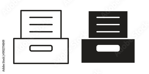 Archive folders icon. Vector linear icon collection. Vector EPS10
