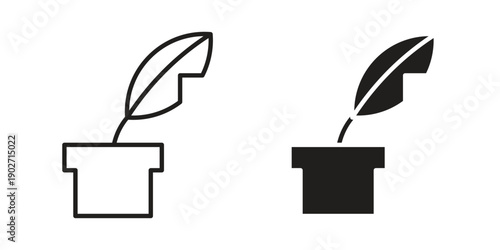 Author signs. Vector linear icon collection. Vector EPS10