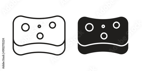 Bath sponge icon. Vector linear icon collection. Vector EPS10